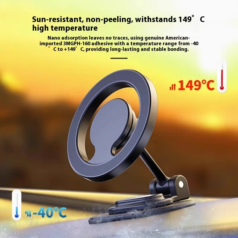 2025 New Car Holder Mobile Phone Magsafe Magnetic Foldableing Rotating Navigation Car Android Apple Universal