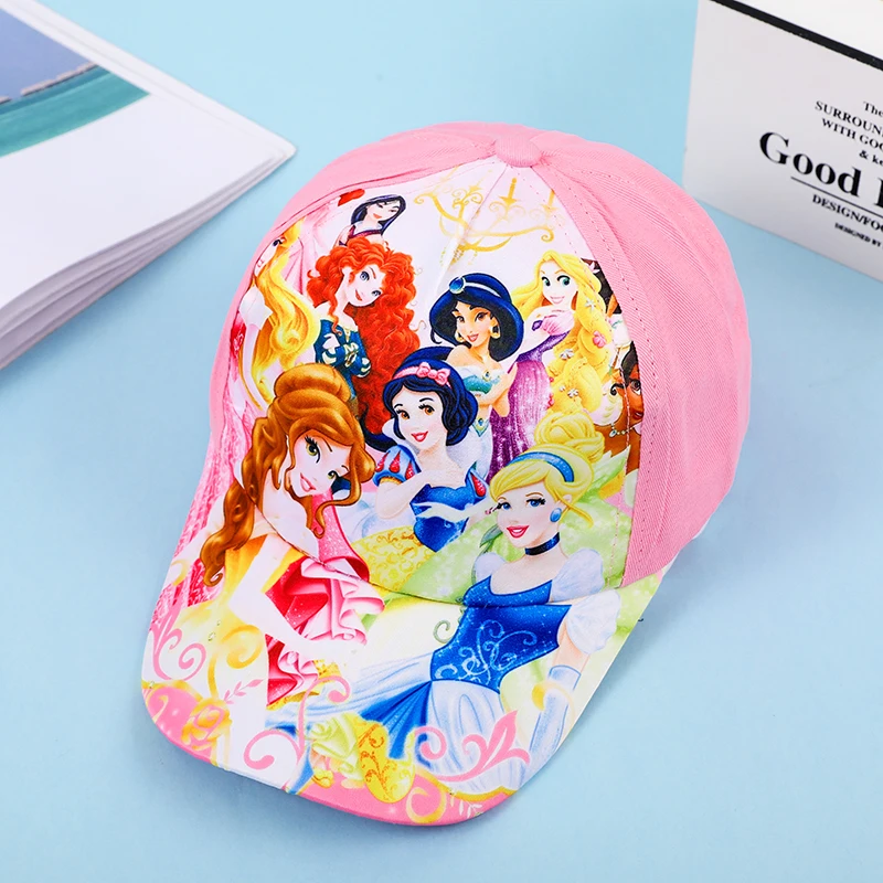 Disney Frozen Minnie Princess Spring Autumn Cartoon Cute Baby Girls Baseball Caps Sunscreen Sports Hats for Girl Children\'s Hat