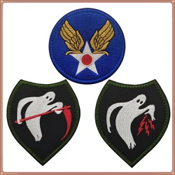 World War II Army Air Corps Armband Badge Ghost Army Outdoor Bag with Magic Patch Embroidered Patches for Clothing Hook and Loop