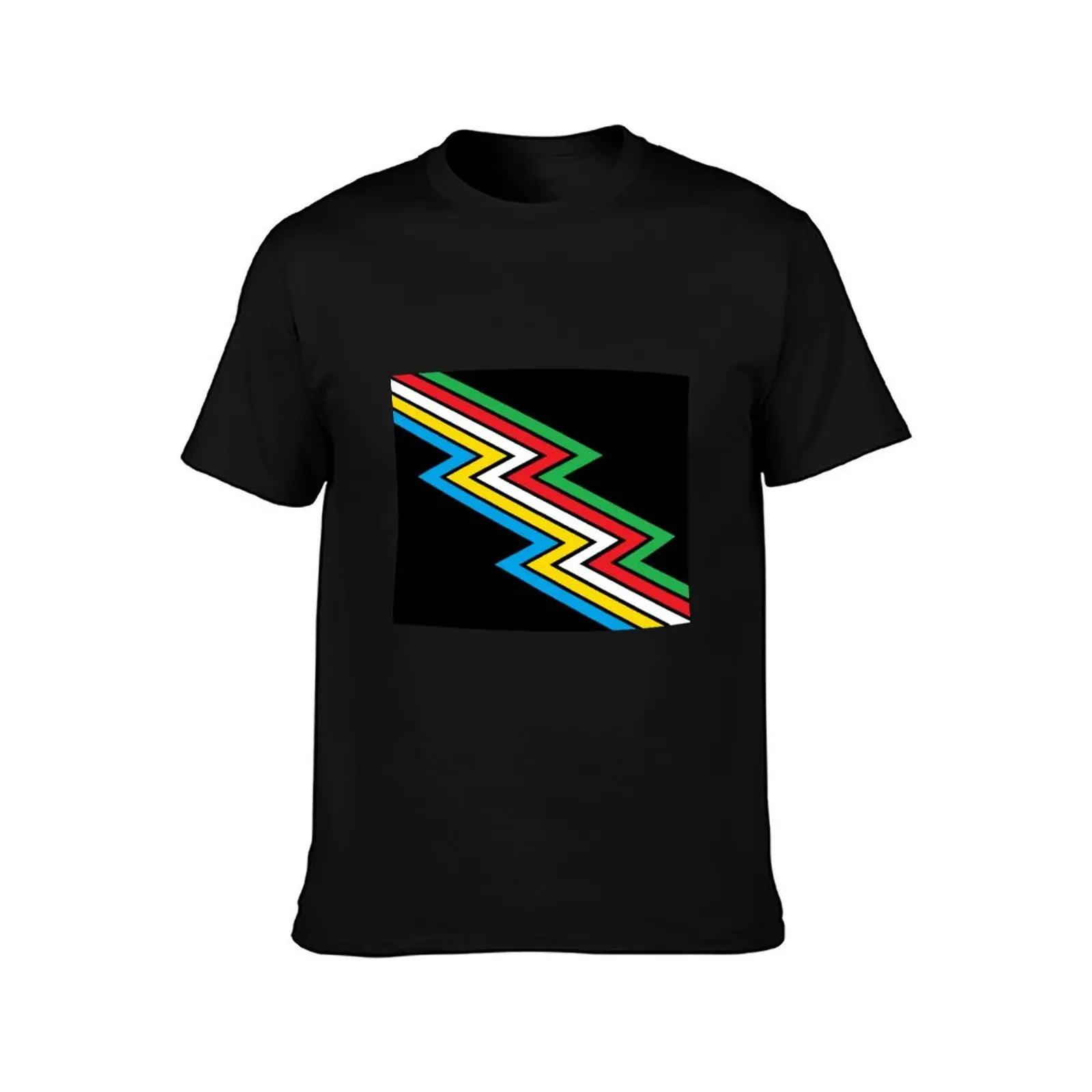 Disability Pride Flag T-Shirt Casual Loose Fit Short Sleeve T-Shirt