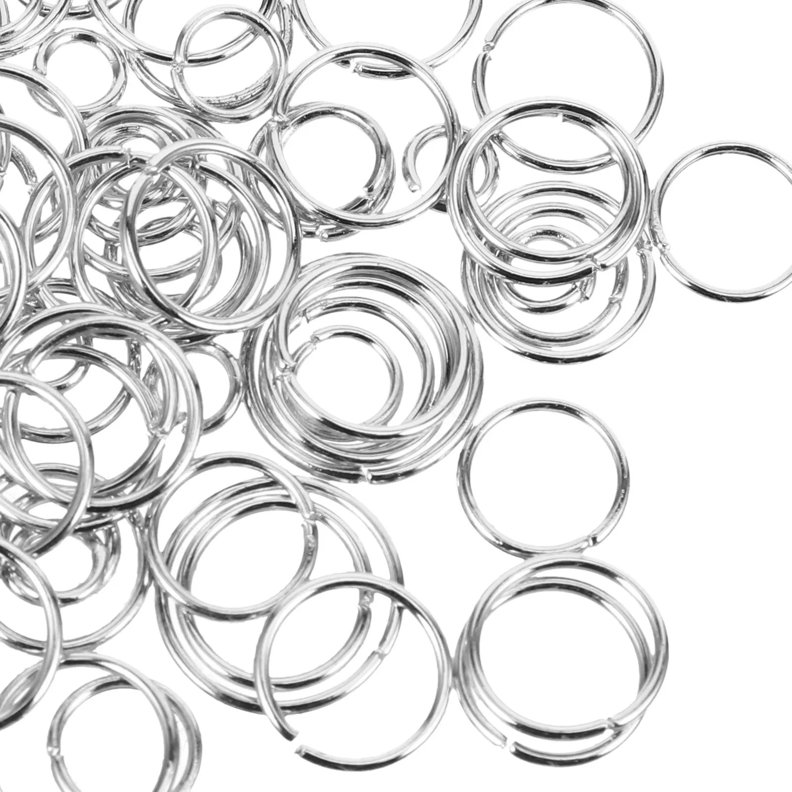 1200Pcs Premium Iron Jump Rings for Jewelry DIY Craft Projects Bracelet Necklace Keychain Bag Chain Repair Round Multipurpose