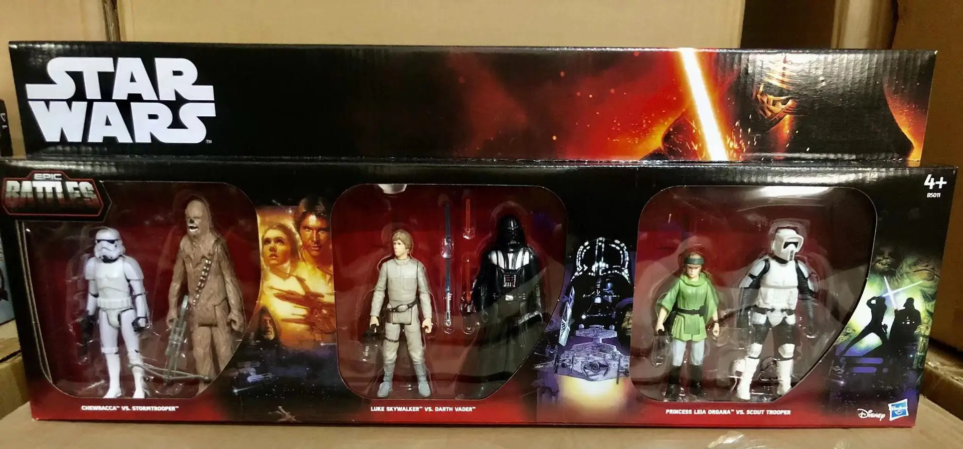 ディズニー-スターウォーズ-ルーク・スカイウォーカー-ホワイトソルジャー-375インチ-6人組コレクション-ミニコンバットセット