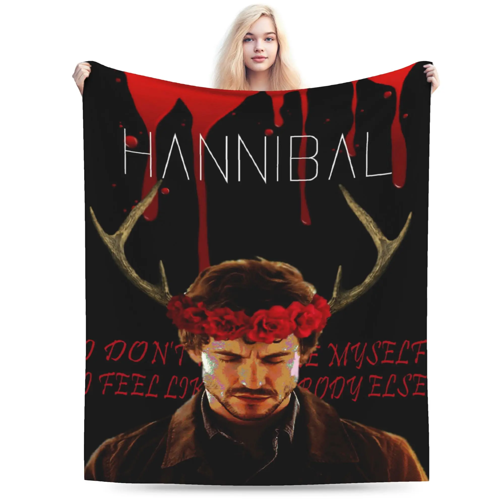 Cozy Hannibals movie Blanket Stuff Bedding Decorative  Blanket Throw Ultra-Soft Flannel for Couch