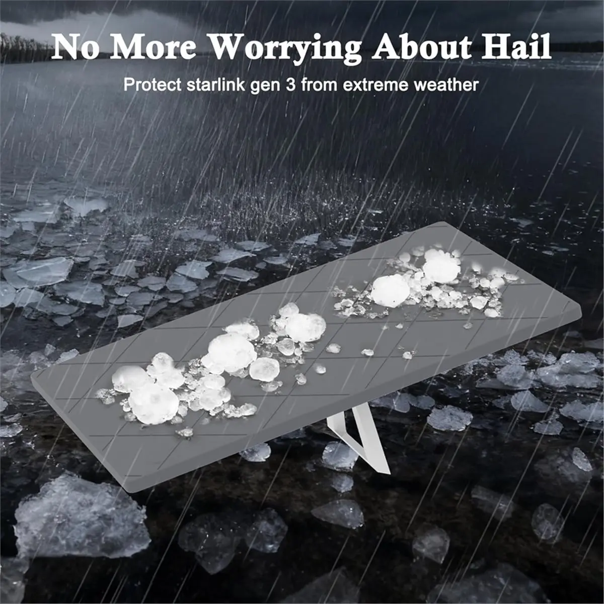 For Gen 3 Protective Case, Shockproof Silicone Protector Cover for Standard Satellite Dish, Waterproof