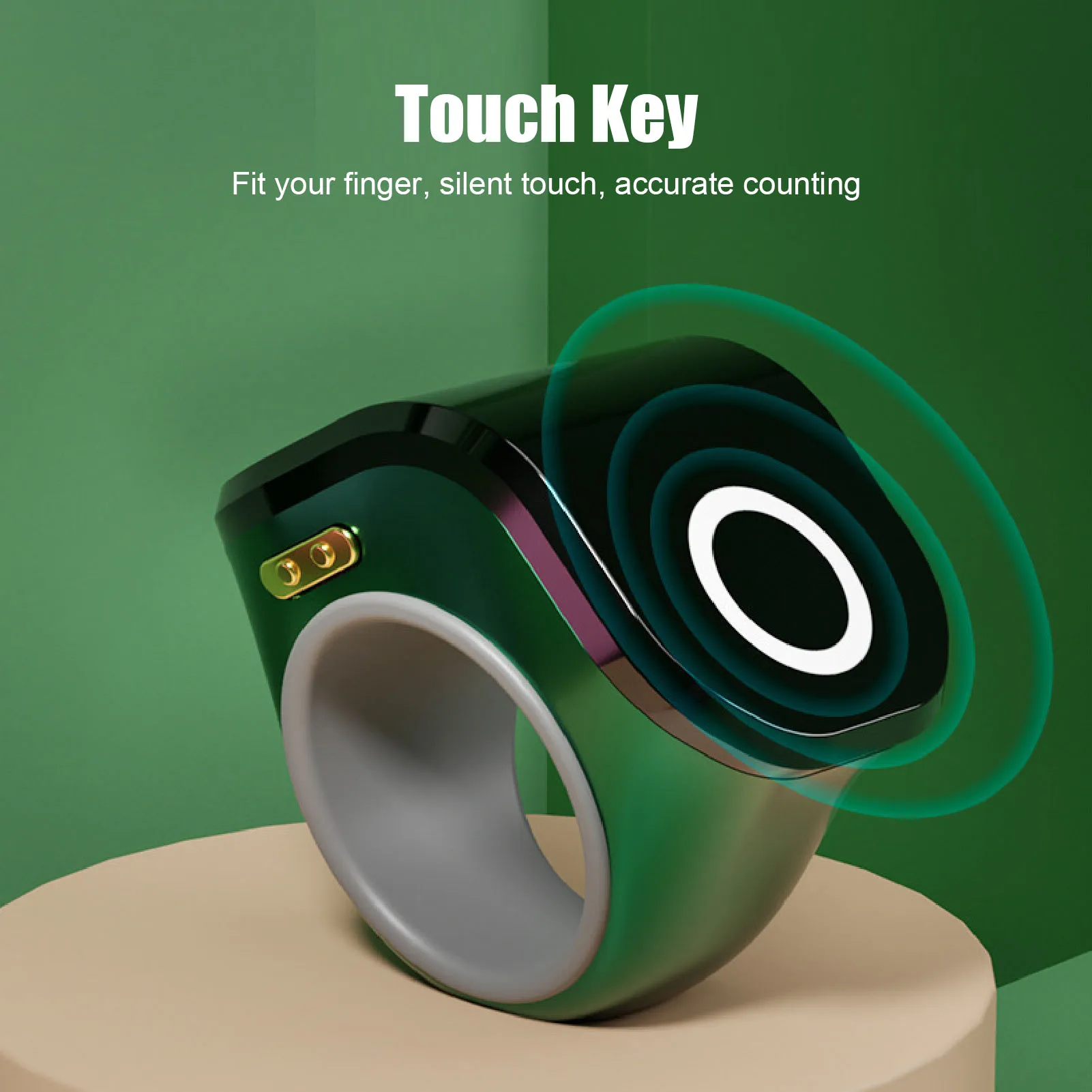 Finger Counter Smart Ring Counter Clear LCD Display Intelligent Touch Ring for Work Exercise Life Smart Ring Counter Smart Ring