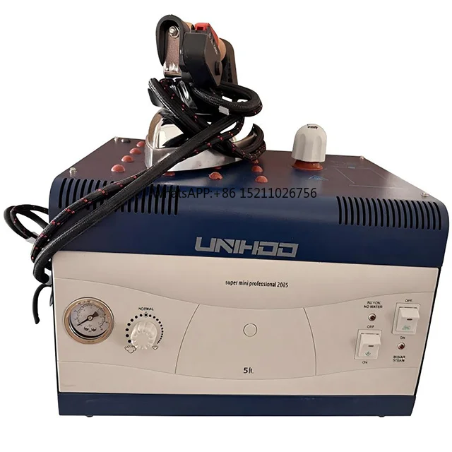 New Engine Electric Heated Steam Boiler and Iron 5L Capacity 2250W Power 0.4BAR Pressure Home & Industrial Use Garments Ironing