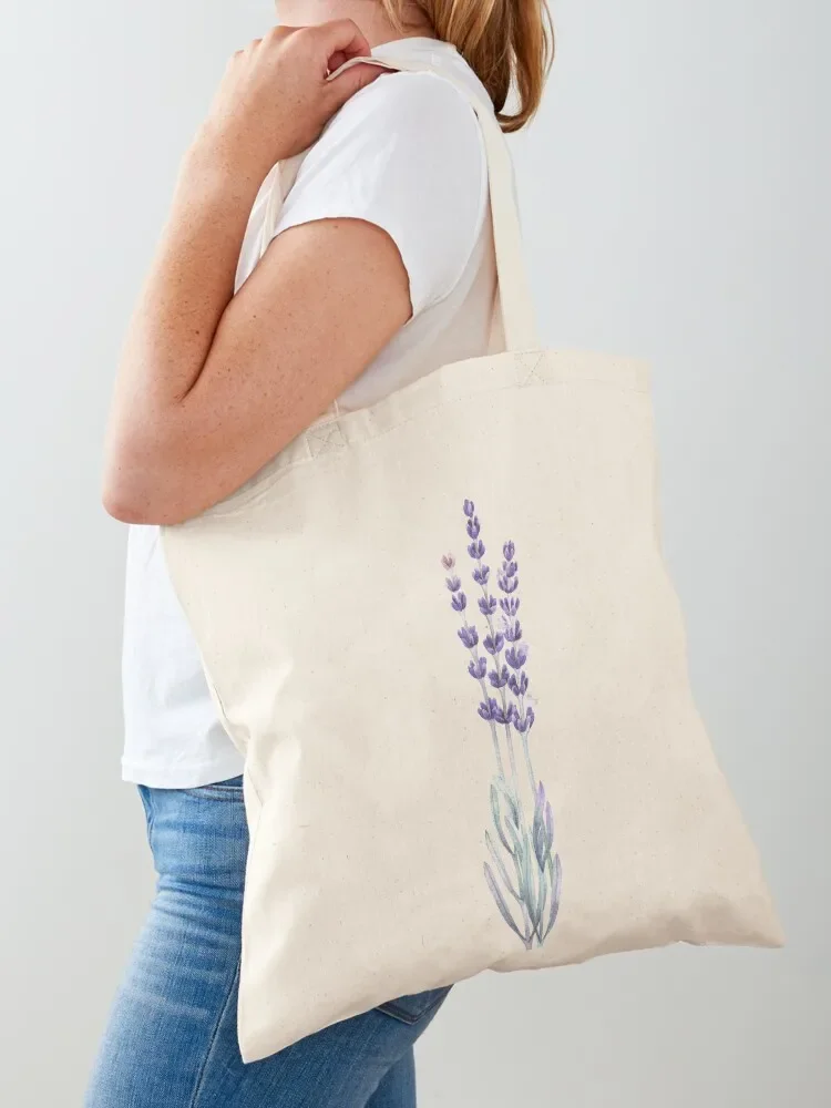 

Watercolor lavender Tote Bag tote bag men Canvas bag shopper bags shopping