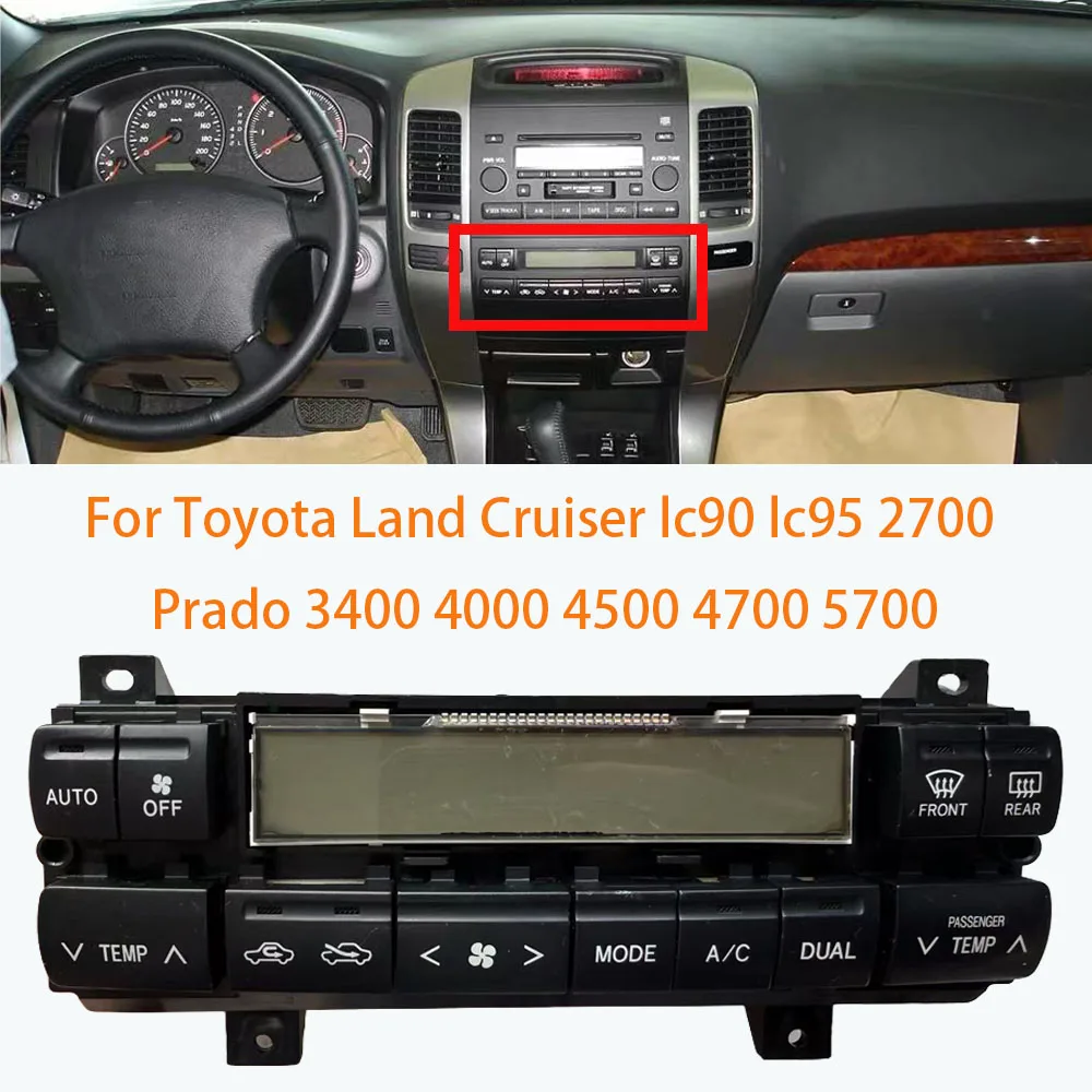 

Панель управления кондиционером LINGJIE для Toyota Land Cruiser LC90 LC95 2700 Prado 3400 4000 4500 4700 5700