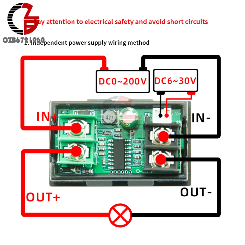 DC 0-200V Digital Voltmeter Ammeter 8 IN 1 Multifunction Tester IPS LCD Voltage Current Power Energy Battery Capacity Test Meter