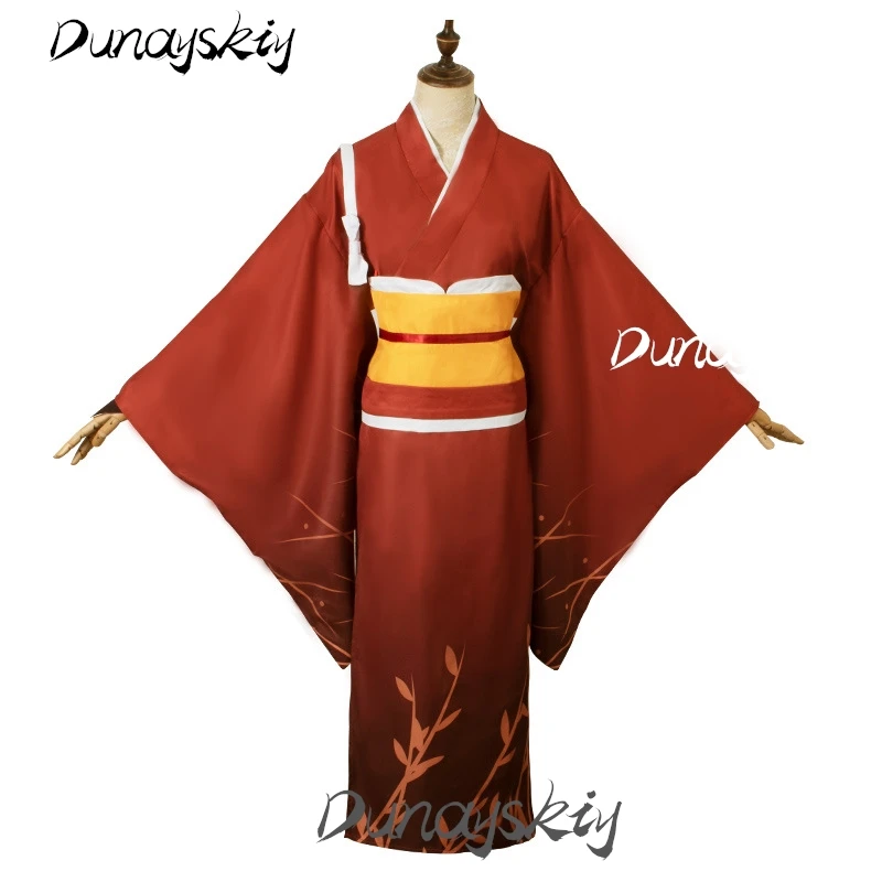 Izumi Kyouka Cosplay Costume Red Kimono with Wig Shoes Prop Outfit Anime Role Play Clothes for Halloween Christmas Customized