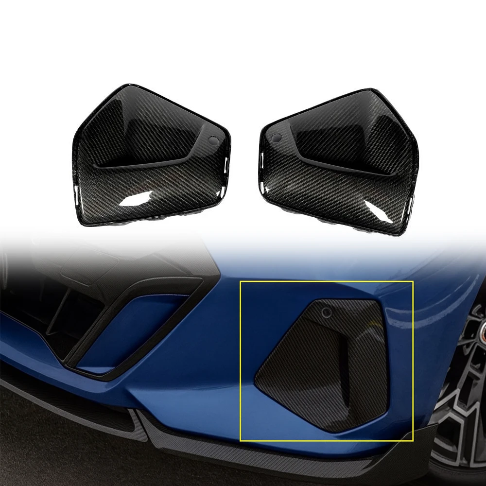 Factory Dry Carbon Fiber Front Bumper Vent Trim For BMW I5 XDrive M60 & 5 Series G60 G68 2024+ High Quality