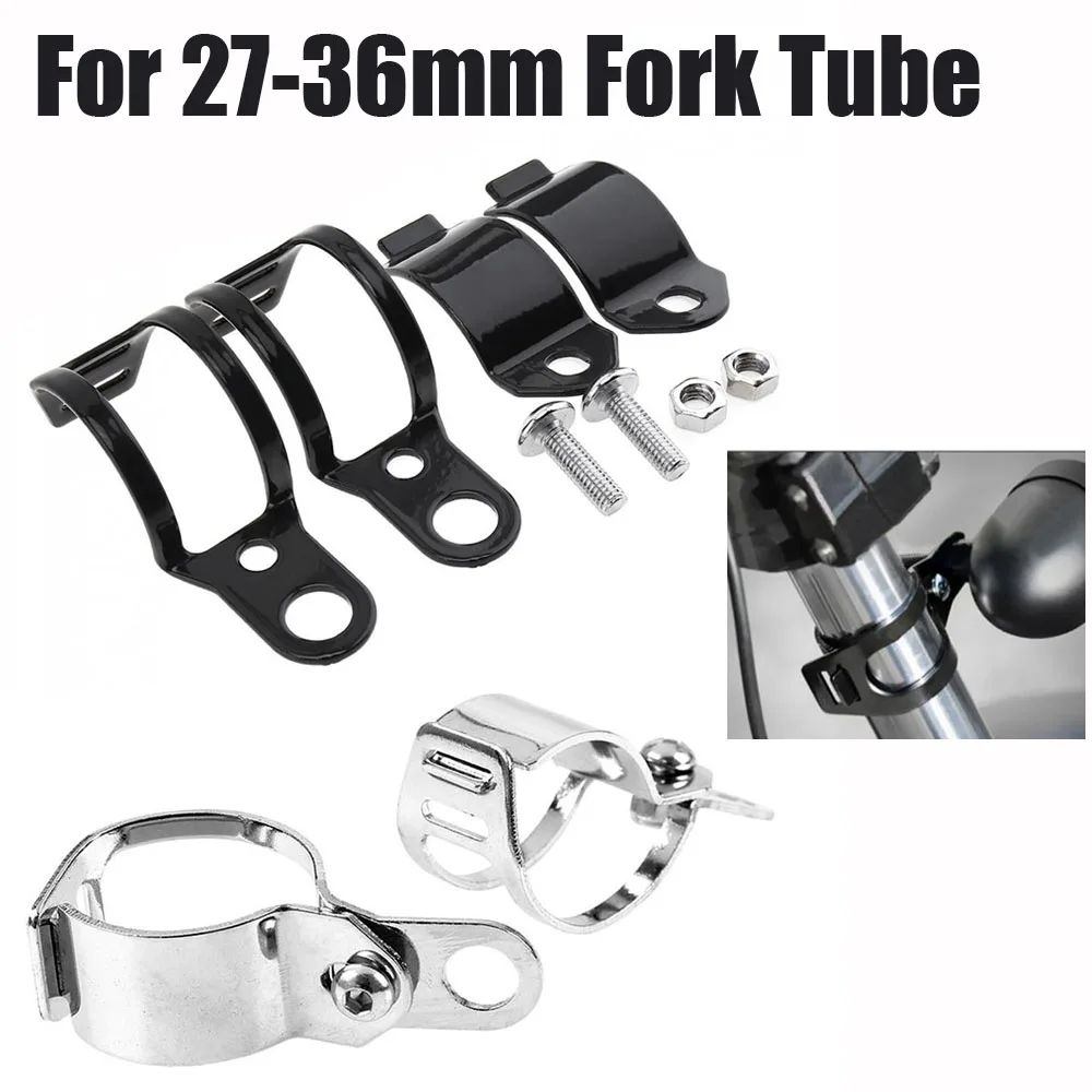 

2pcs Motorcycle 27-36mm Front Fork Clamp Bracket for Turn Signal Fixture Motorbike Headlight Retainers Bracket Accessories