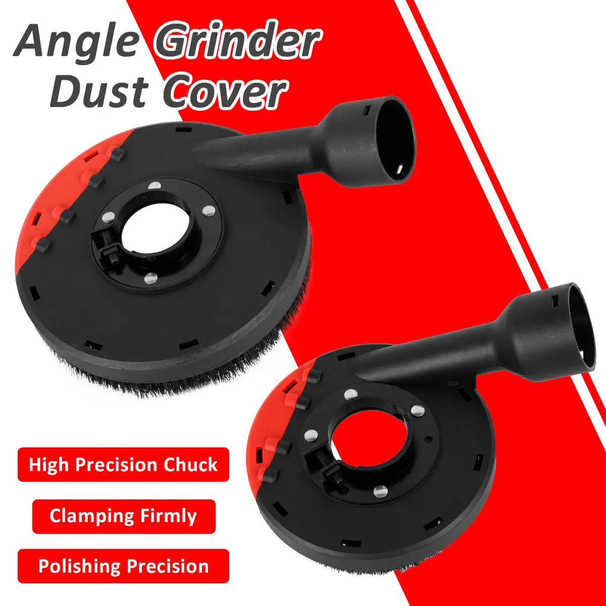 

Угловая шлифовальная машина 100/125 мм, пылесборник, крышка для лица с разъемом, встроенная щетина, насадка для угловой шлифовальной машины