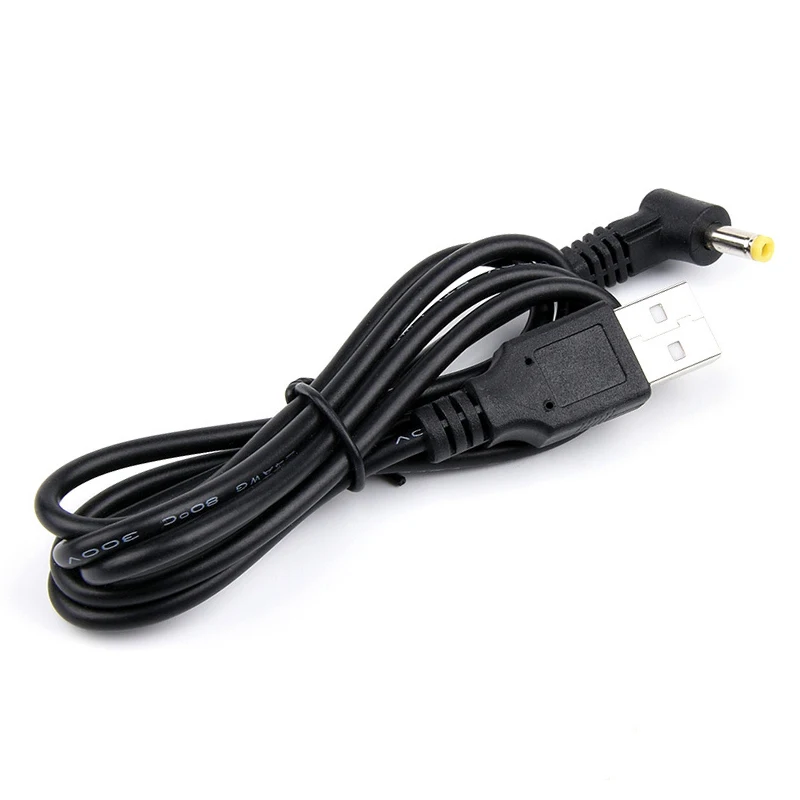 Kabel zasilający Univesal DC4.0 * 1.7mm z zakrzywioną ładowarką do Xiaomi mibox 3S z TV, pudełko Android dla Sony PSP 1000 2000 3000 1M