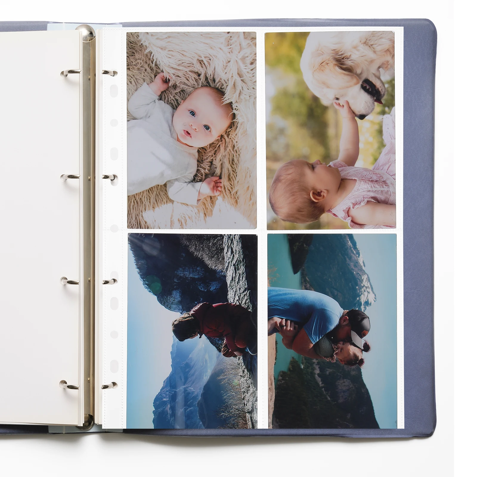 

30 Pcs Four-grid Card Book Sleeves for Binder Coupon Trading Protectors Storage