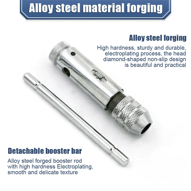 AC88-Adjustable Ratchet Hand Tap Wrench Tap Wrench M3-M8 With Forward And Reverse Wrench