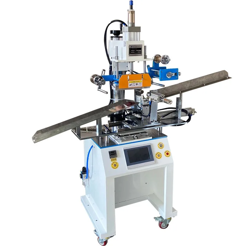Automatic curved bronzing machine Customized cosmetics cup Round product LOGO pattern Pneumatic bronzing machine