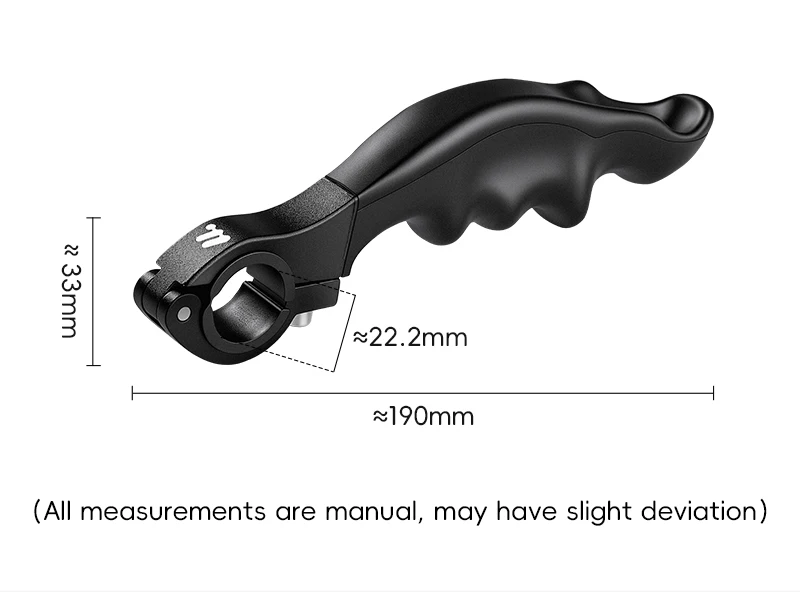WEST BIKING Mountainbike Lenkerendstücke Ergonomische Stoßdämpfende Rutschfeste Aluminium-Lenkererweiterung Langstrecken-Lenkerzubehör – Detail 3