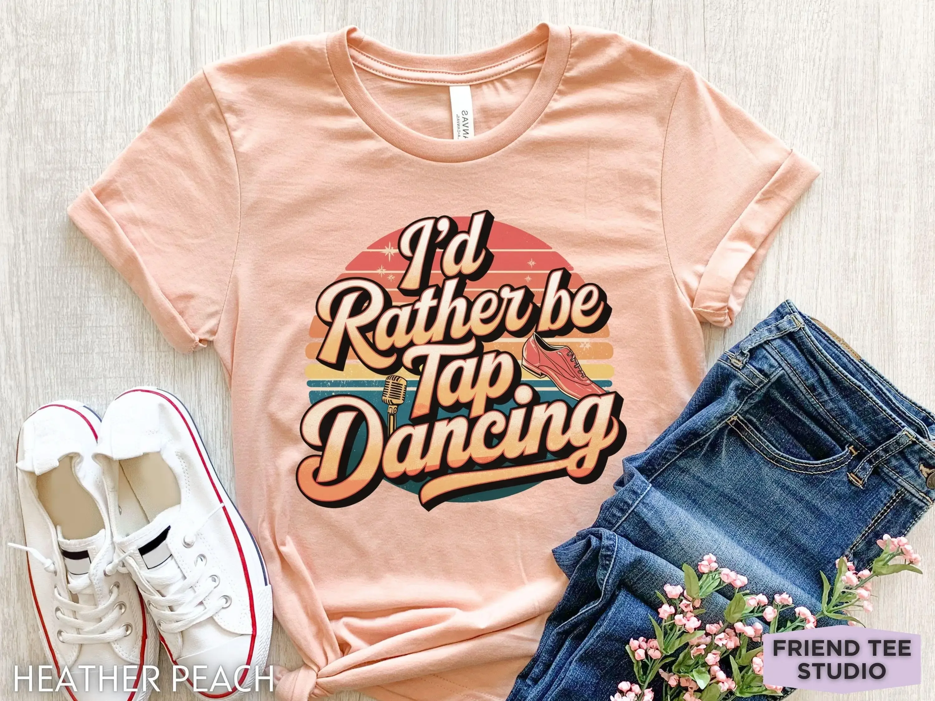 Tap Dance T Shirt Dancing Funny Dancer Teacher Class Retro Apparel