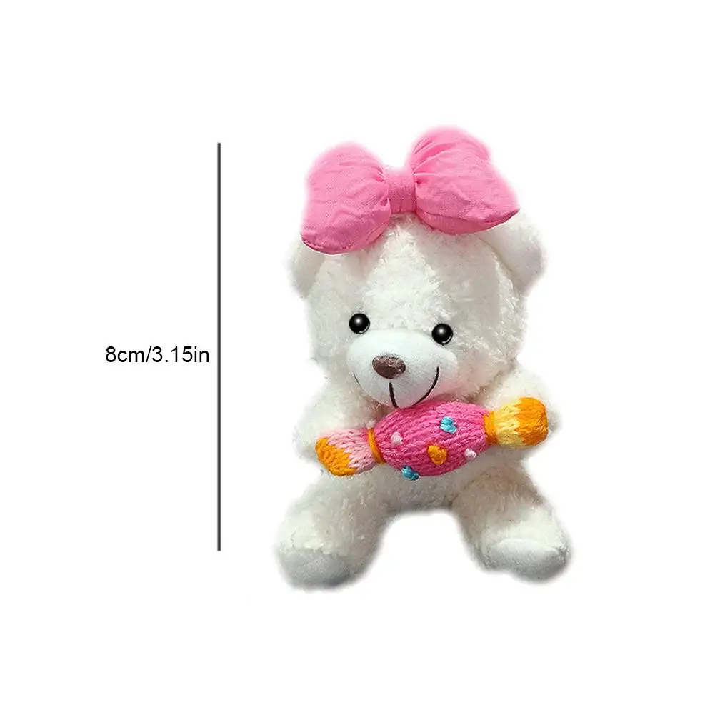 Cute Bear Car Gear Shift Decoration Plush Doll Turn Signal Wiper Doll Rearview Mirror Ornament Car Accessorie - Image 6