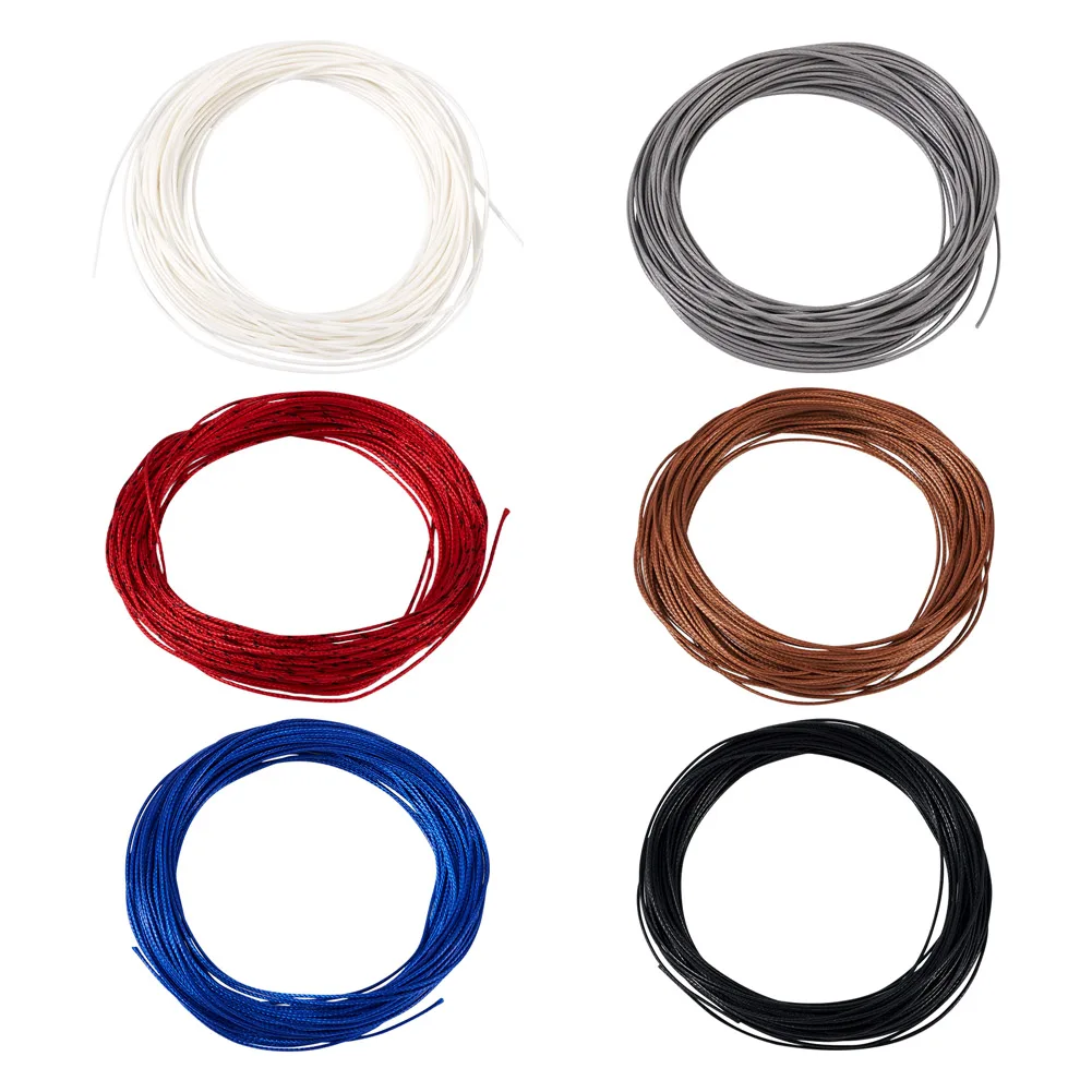 

10m/color 0.5mm Round Waxed Polyester Thread Cords Wax Coated Twist Strings For DIY Crafts Beading Bracelets Jewelry Making