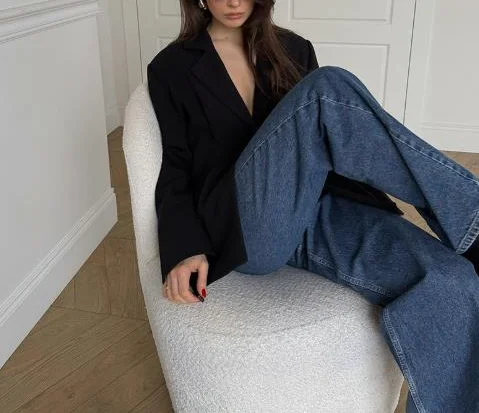 

Осенний винтажный тонкий пиджак в британском стиле для женщин, с лацканами и приталенным кроем, пригородный пиджак с длинными рукавами на одной пуговице