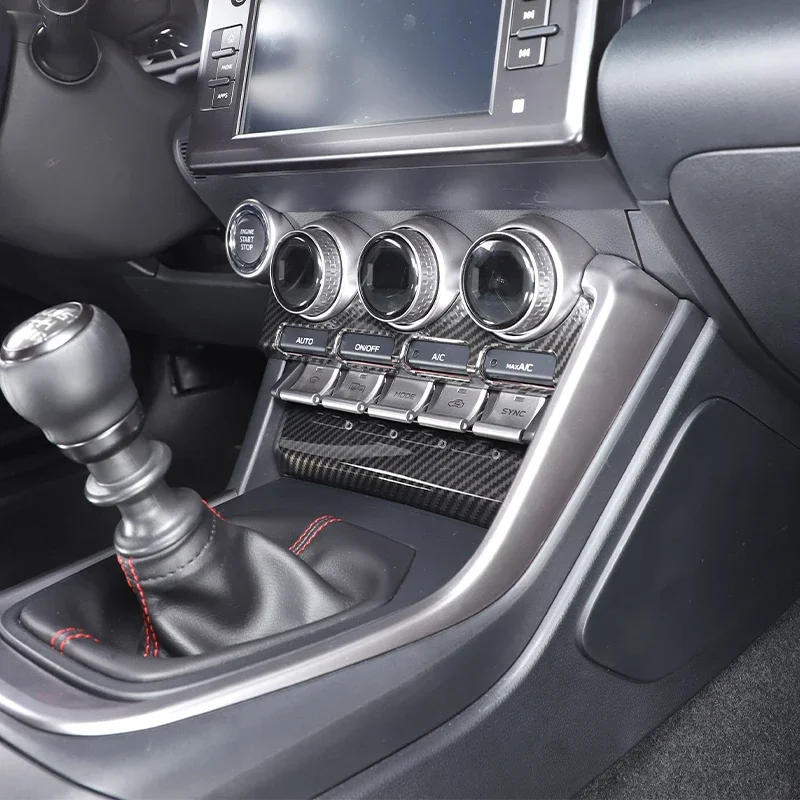 

LHD для Toyota 86/Subaru BRZ 2022, ABS, автомобильное центральное управление, кнопка режима кондиционера, накладка на рамку, панель, наклейка, аксессуары