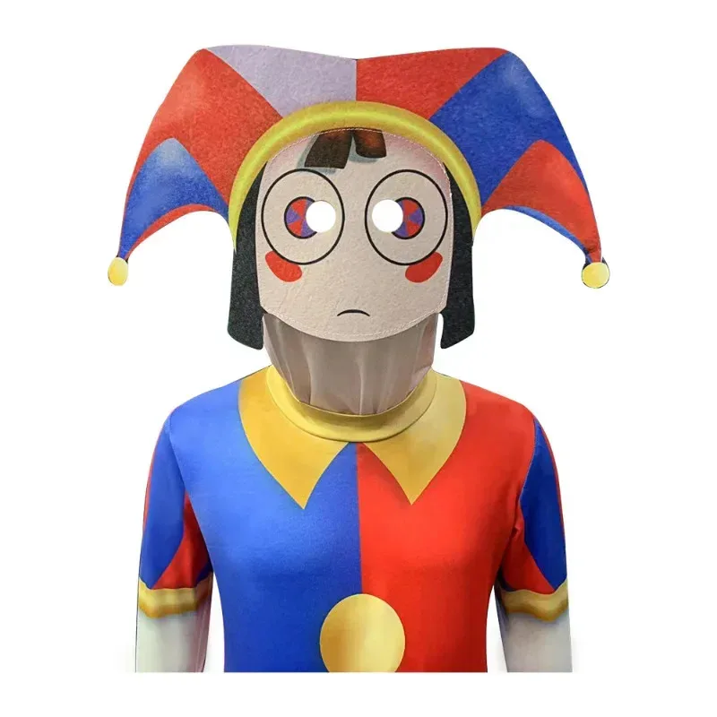 Disfraz de circo Digital para niños, disfraz de Pomni Caine Ragatha Jax, juego divertido, mono de Halloween, disfraz de fiesta de cumpleaños Canival para adultos