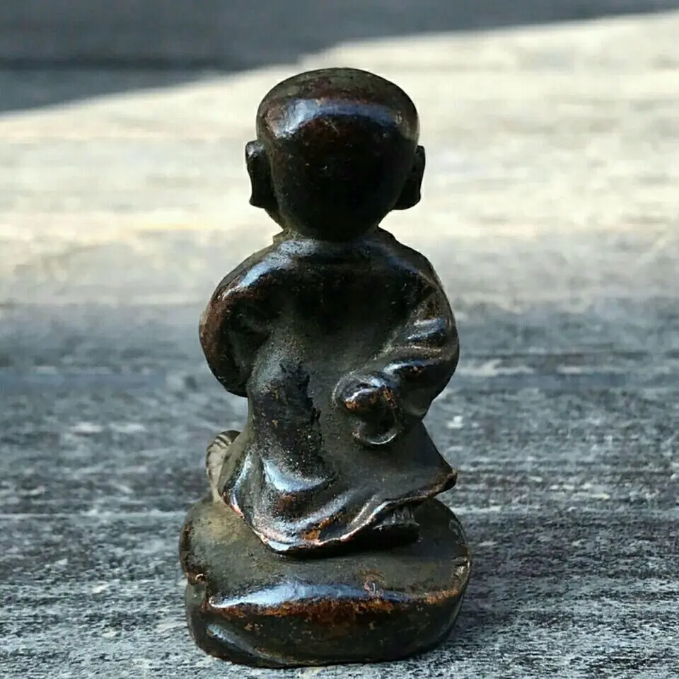 Little monk attracts wealth and blessings Statue Sculpture Figurines Home Garden Decoration Statues For House ﻿