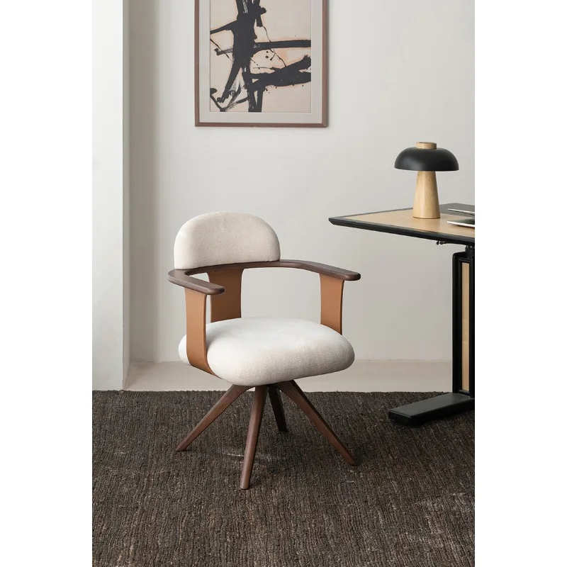 Computer chair comfortable soft bag backrest simple study, medieval casual rotating office chair