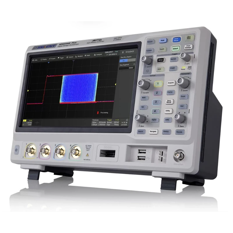 Oscilloscope Latest Technology 350MHz  4 channels 200Mpts memory depth 120,000wfm/s waveform capture rate Oscilloscope