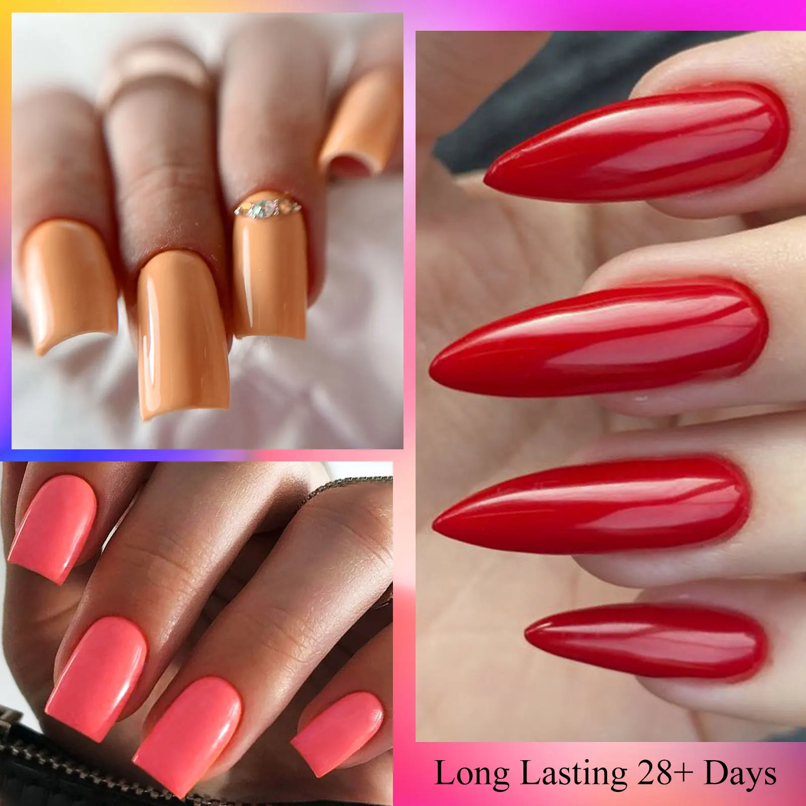 12 قطعة مجموعة طلاء جل الأظافر الملونة الموسمية جل ملون مع جل قاعدة، معطف علوي، معطف علوي غير لامع، مانيكير شبه دائم Vernis DIY #3