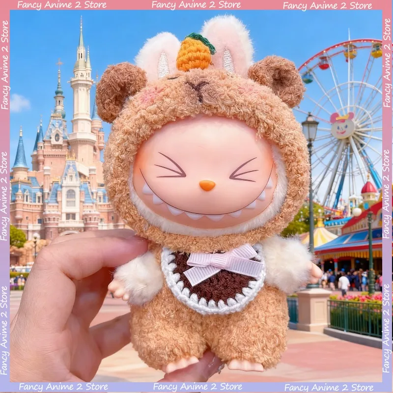 

Cartoon Capybara Clothing Outfits for 15-17cm Labubu Kawaii Mini Plush Doll Dress Up Festival Handmade Fashion Dolls Accessories