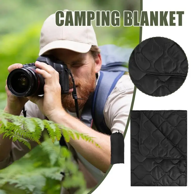 

Camping Blankets For Cold Weather Outdoor Travel Blanket Windproof Multifunctional Warm Quilt For Cold Weather Lightweight