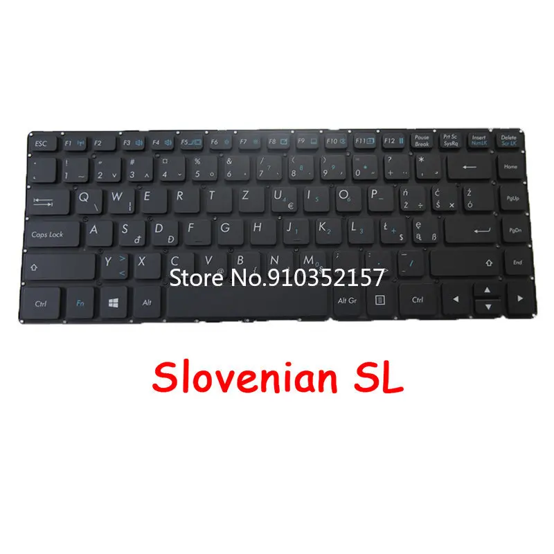 NE PO No Backlit S410 Keyboard For Getac S410 G1 V138418HS1 V00 PL-RO 531090280037 Swiss-German Slovenian Netherlands No Frame