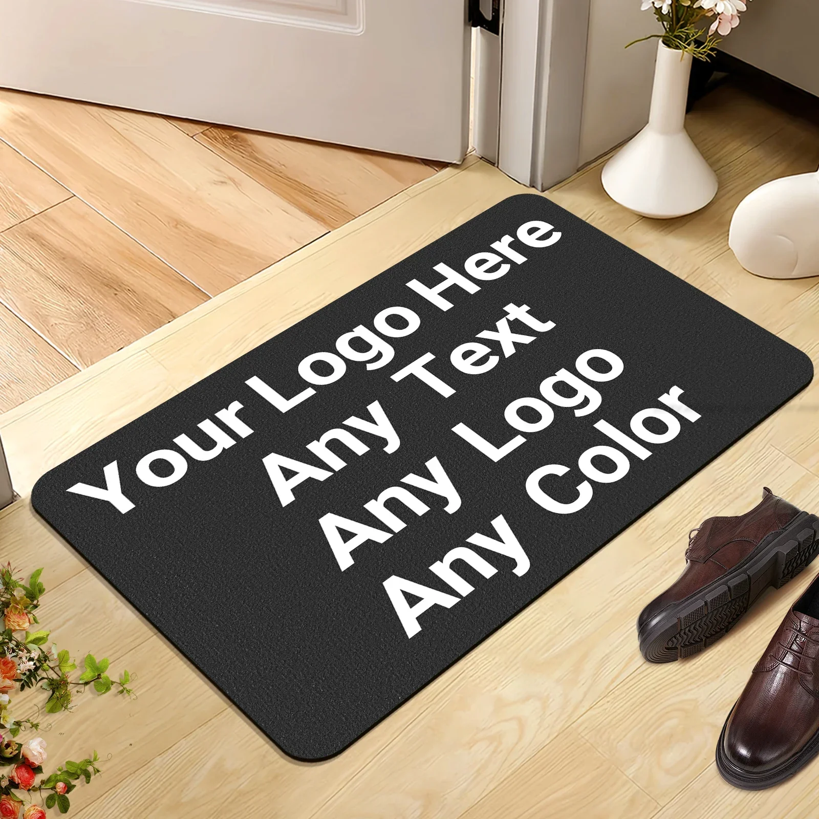 Personalized Doormat Entrance Welcome Mats Hallway Doorway Rugs Custom Floor Mat Carpet Dust Proof Any Color Any Logo decor Gift