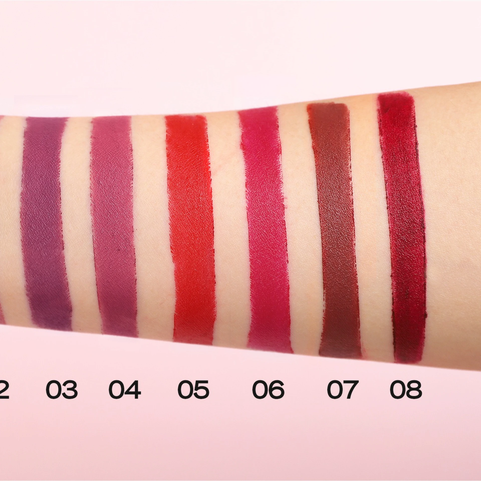 ลิปสติกดินสอเขียนขอบปาก6สีกำมะหยี่กันน้ำติดทนนานรอยเปื้อนปากกาเขียนขอบปากสำหรับแต่งหน้าริมฝีปากเครื่องสำอาง