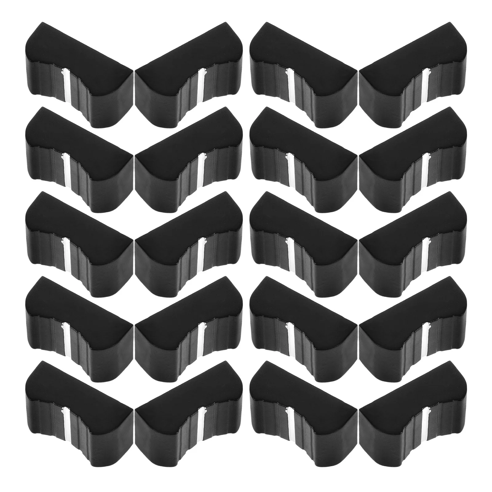 

20Pcs Fader Caps Mixer Slider Knobs Straight Potentiometers User Friendly Installation Durable Long Lasting Use