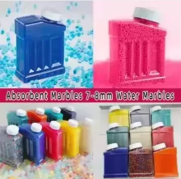 

7-8 мм 50000 шт., прозрачные водяные гелевые бусины, боеприпасы, для бластеров, гелевых шариков, электрический игрушечный пистолет 416 P90