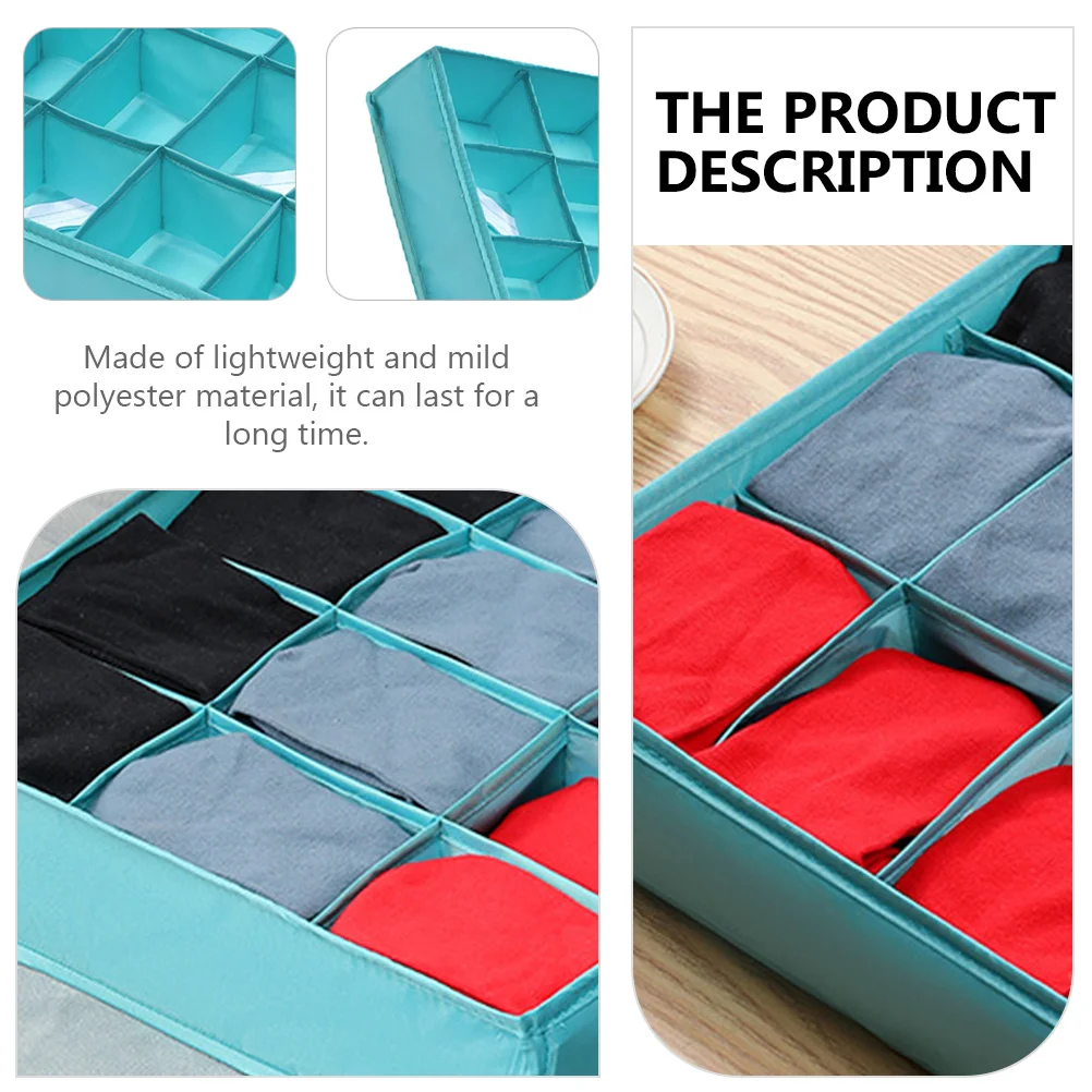 

1pc 12 Cell Underwear Box Foldable Sock Organizer Drawer Divider Sock Storage Container Home Storage Box