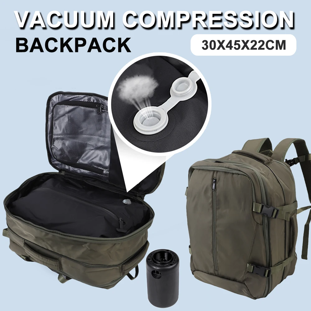 Travel Backpack vacuum compression 17 inch Laptop Backpack Business Large Capacity school Backpack Expanded Hiking backpack