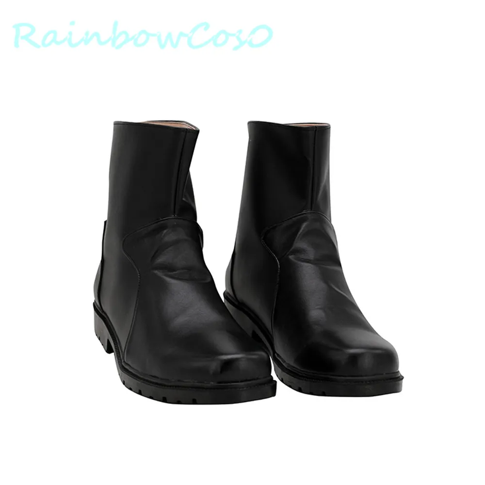 Final Fantasy VII FF7 Rufus Shinra Scarpe Cosplay Stivali Halloween RainbowCos0 W986