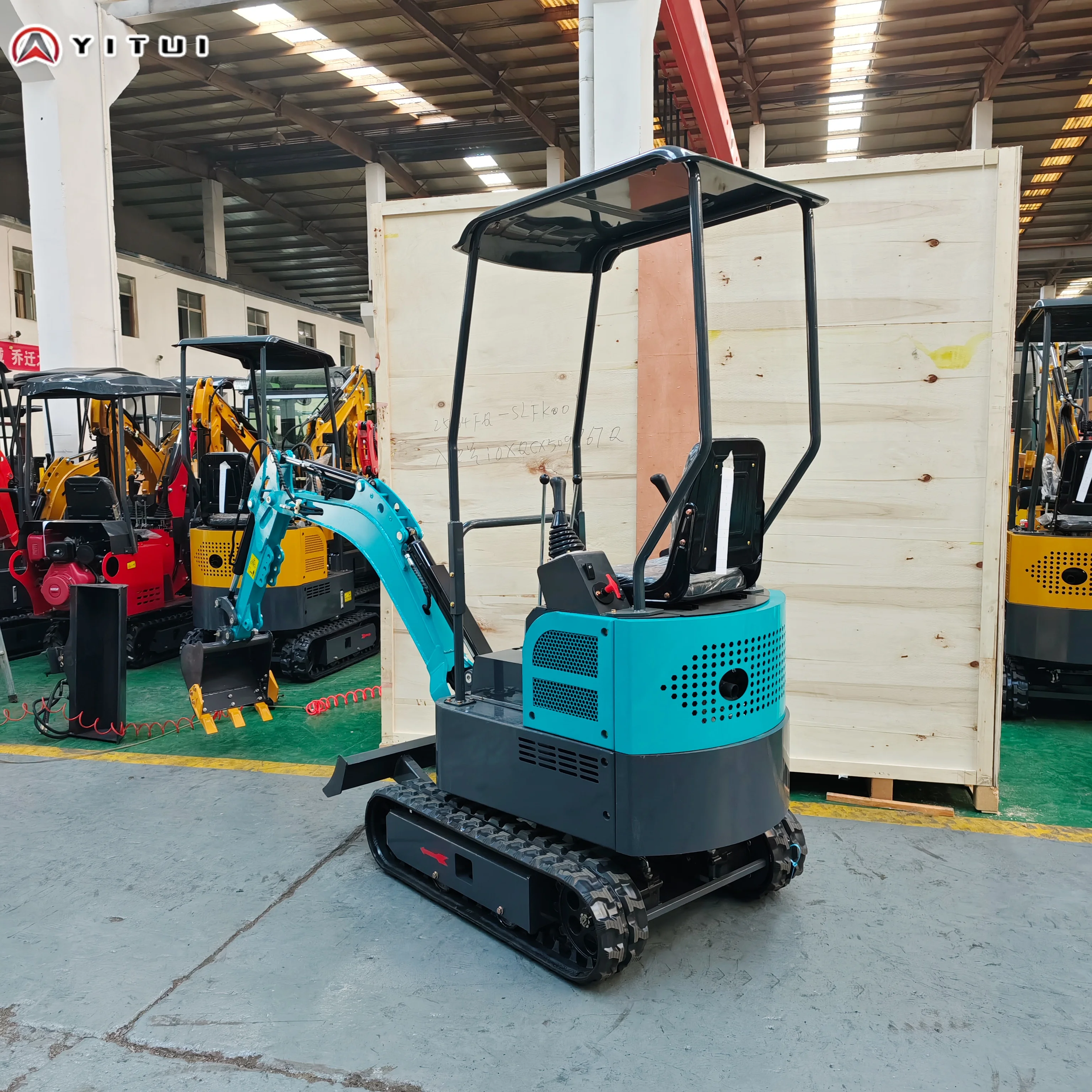 حفارة صغيرة 1.5 طن مع محرك اختياري حفارة صغيرة مخصصة عالية الجودة مع كابينة وأدوات مساعدة متعددة