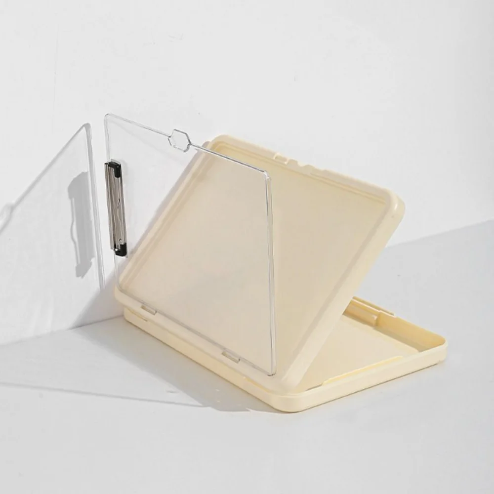 

Multi Functional A4 Folder File Organizer Korean Clamp Storage Box Simple Large Capacity Integrated Document Board Student