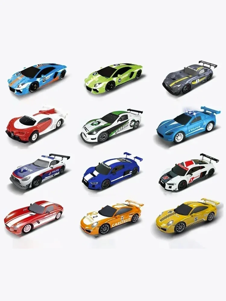 Voiture à fente analogique pour Carrera Go Scalextric 1 64 1/64 1:64, piste de course électrique à grande vitesse, voitures de course Polizei, jouet de véhicule