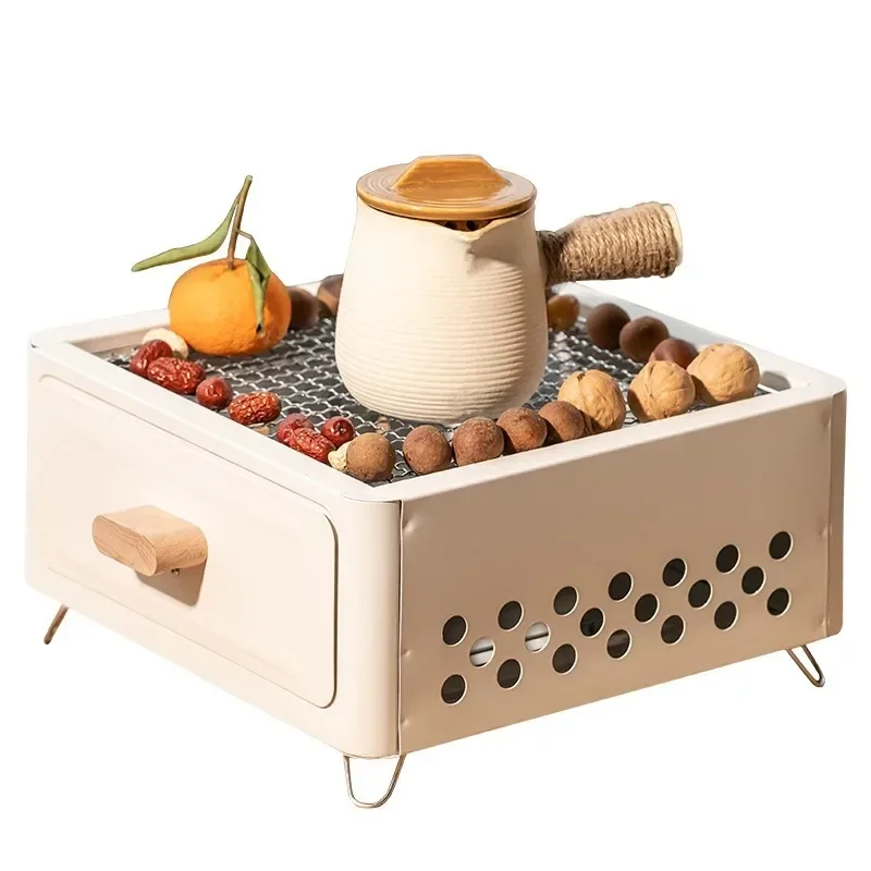 Portable BBQ Charcoal Grill Mini BBQ Tool Kit Picnic Beach Household Garden Barbecue Grill Bbq Grill Outdoor Camping Grill - view 3
