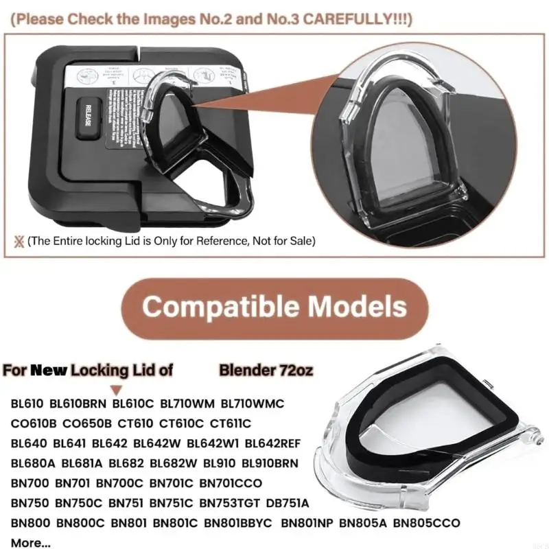 Tapa taza licuadora M6CB Fácil limpiar textura silicona cubierta licuadora para 72 oz