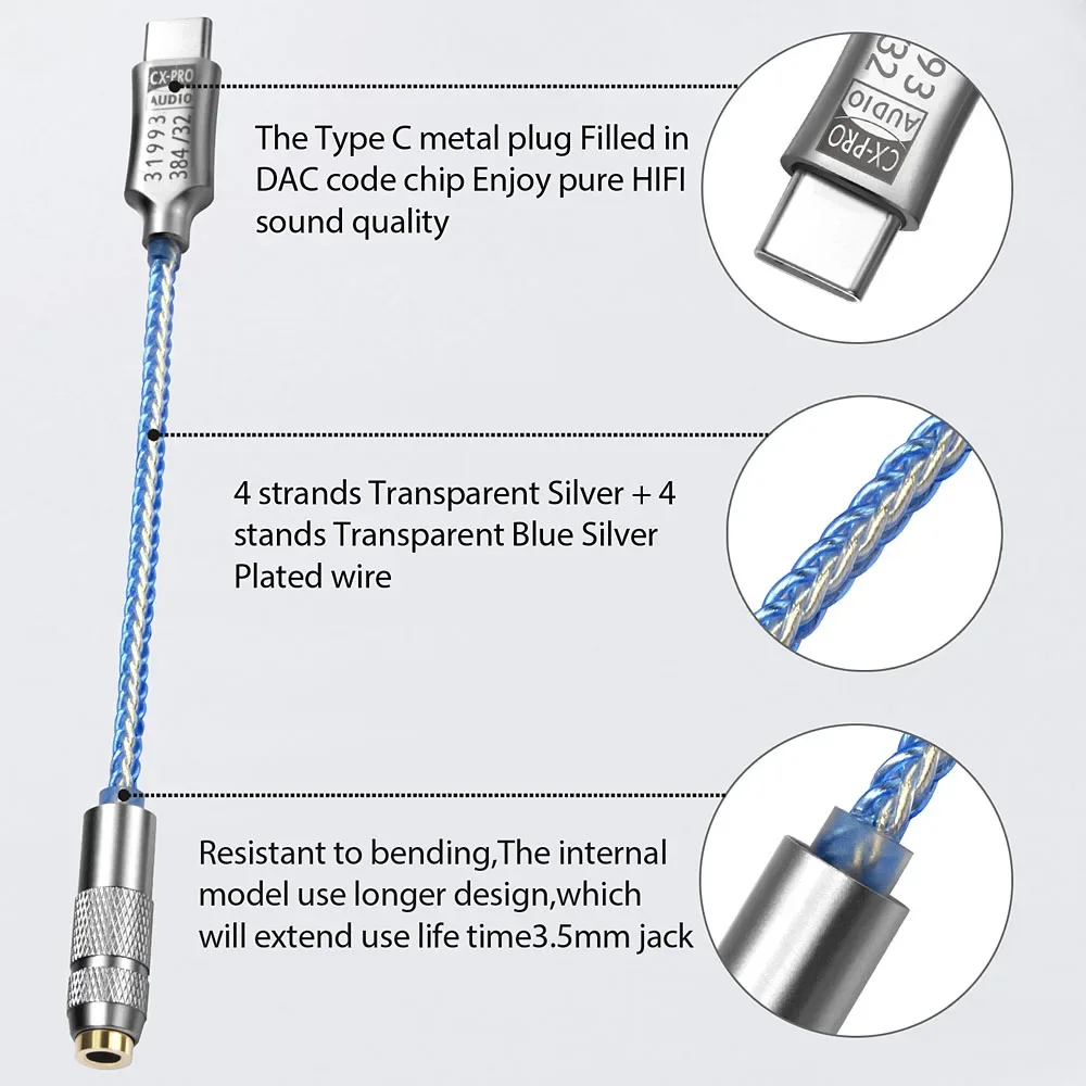 Usb Type C To 3.5Mm…