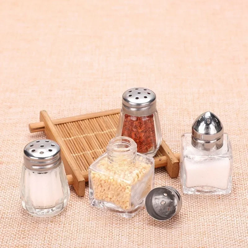 Mini garrafa de tempero para piquenique, Ferramenta de cozimento ao ar livre, Salt Jar, Salt and Pepper Shakers, Pequenos suprimentos de cozinha