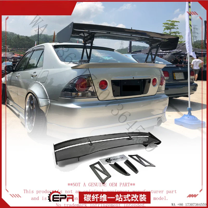 Suitable for the Altezza Lexus IS200 modification with VOLTEX carbon fiber GT fixed-wing rear spoiler